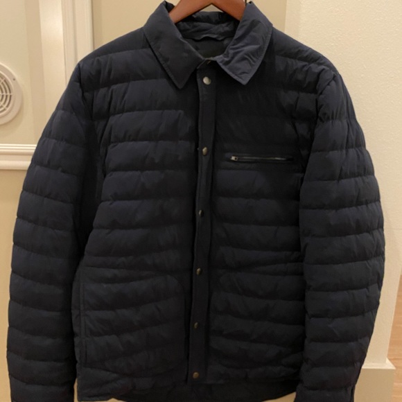 Vince Quilted Down Shirt Jacket - Picture 3 of 12